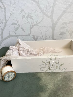 Image of Botanical painted drawer #1