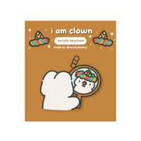 i am clown keychain