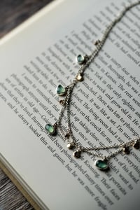 Chrysoprase celestial necklace 