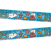 Image 3 of mochy's sea friends washi tape