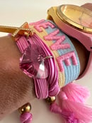 Image 2 of Pulsera de Seda pink heart