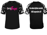 Image 1 of MrLiveBest OnlyJeeps No Subs Needed Black Camo Badger Tee