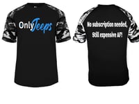 Image 3 of MrLiveBest OnlyJeeps No Subs Needed Black Camo Badger Tee