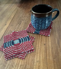 Image 1 of Antique Coverlet Coasters