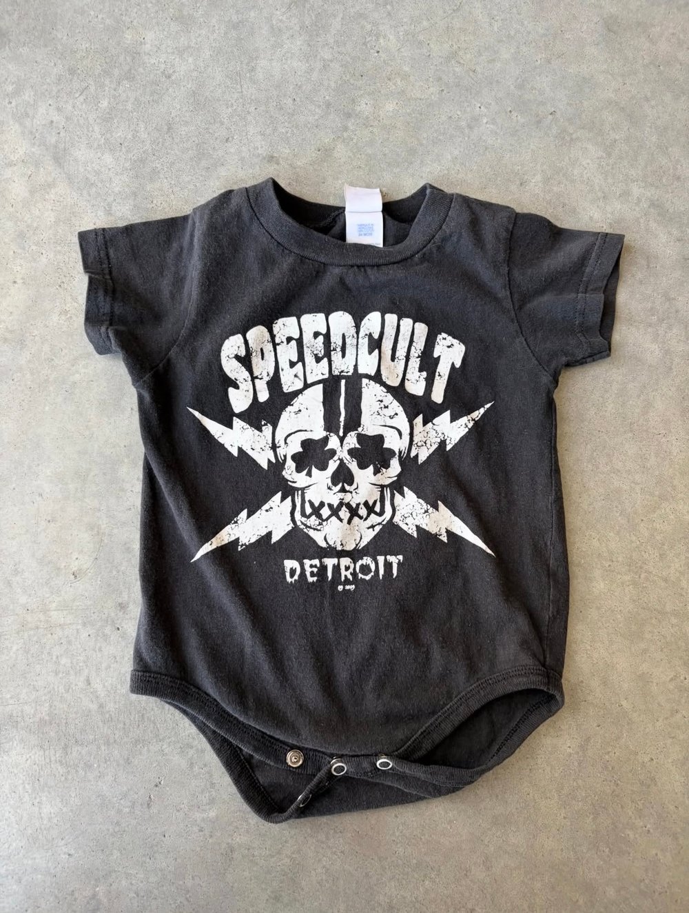 Image of Vintage Speedcult Detroit Onesie 