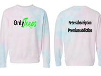 Image 7 of MrLiveBest OnlyJeeps Free Subs TieDye Crewneck