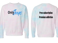 Image 9 of MrLiveBest OnlyJeeps Free Subs TieDye Crewneck