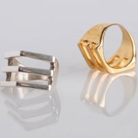 Image 3 of Bar Ring (18ct Gold Plated)