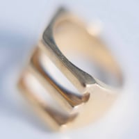 Image 4 of Bar Ring (18ct Gold Plated)