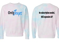 Image 1 of MrLiveBest OnlyJeeps No Subs Tiedye Crewneck