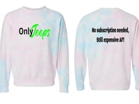 Image 2 of MrLiveBest OnlyJeeps No Subs Tiedye Crewneck