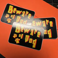 Image 1 of Beware of Dog Sticker