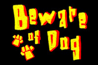 Image 2 of Beware of Dog Sticker