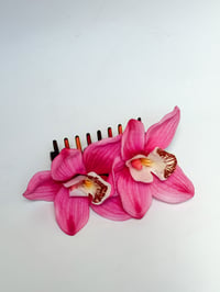 Image 1 of double pink cymbidium orchid claw (sample)