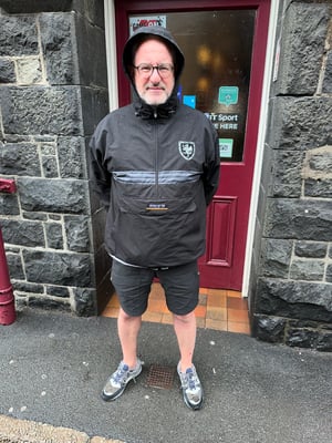 Image of ‘Yr Aran Anorac’ (Unisex) in Black 