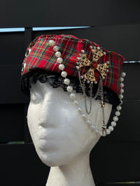 Image 1 of Tartan sailor hat 