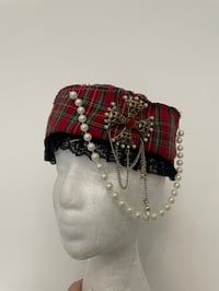 Image 3 of Tartan sailor hat 