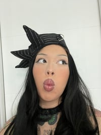 Image 3 of Pinstripe sailor hat 