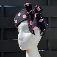 Image 3 of Pink Polka dot sailor hat 