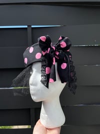 Image 2 of Polka dot bow with tulle piece 