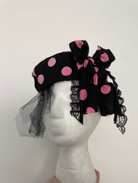 Image 4 of Polka dot bow with tulle piece 