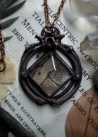 Image 3 of Snake Skin and Bone Amulet