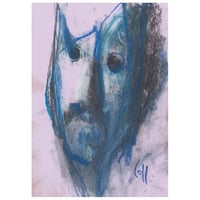 Image 1 of Curtain - Sketchbook Drawing in Soft Pastels on Paper 