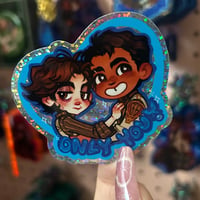 Image 1 of JayVik heart shaped sticker