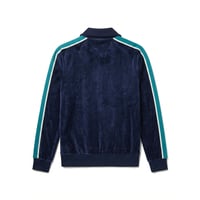 Image 4 of Sergio Tacchini x GHGW Velour Track Jacket — Navy
