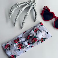 Ghostie Roses Headwrap