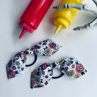 Tattoo Flowers Hair Tie