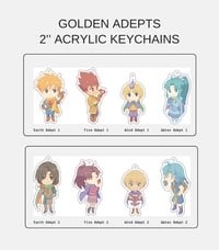 Image 1 of Acrylic Keychains - Golden Adepts [Unofficial]