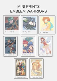 Image 1 of Mini Prints - Emblem Warriors [Unofficial]