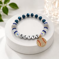 Image 1 of BETTS Baseball-Inspired Custom Bracelet