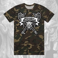 MILWAUKEE METAL FEST CAMO BATTLE AXE T-SHIRT