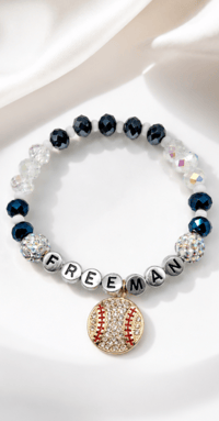 Image 2 of  Freeman Baseball-Inspired Personalized Bracelet