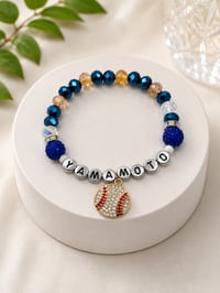 Image 1 of Yamamoto Baseball-Inspired Personalized Bracelet 