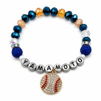 Image 2 of Yamamoto Baseball-Inspired Personalized Bracelet 