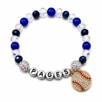 Image 2 of Pages Baseball-Inspired Personalized Bracelet 