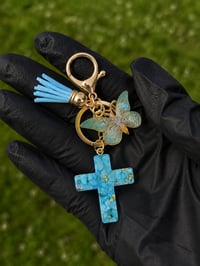 Image 1 of Butterfly & Cross Keychain 