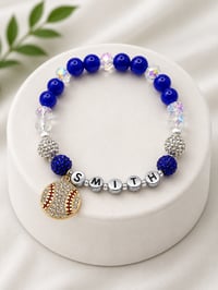 Image 1 of Smith Baseball-Inspired Personalized Bracelet