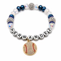 Image 2 of Hernandez Baseball-Inspired Personalized Bracelet