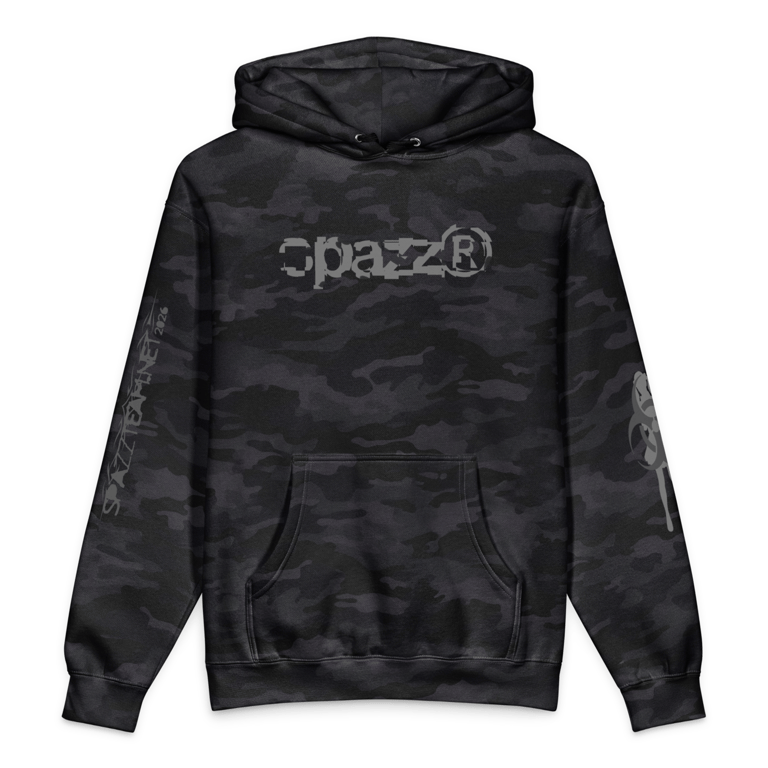 SPAZZ® BLACK CAMO TOXIC HOODIE