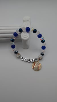 Image 3 of Pages Baseball-Inspired Personalized Bracelet 