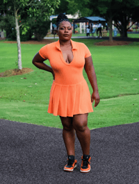 Image 3 of Hot Girl Tennis Dress (Orange)