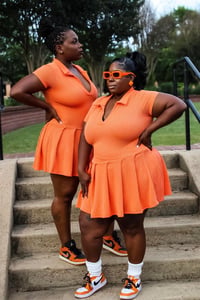 Image 4 of Hot Girl Tennis Dress (Orange)