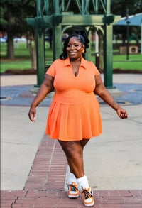 Image 1 of Hot Girl Tennis Dress (Orange)