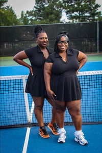 Image 1 of Hot Girl Tennis Dress(Black)