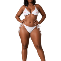 Image 3 of Favorite String Bikini - Baby Pink
