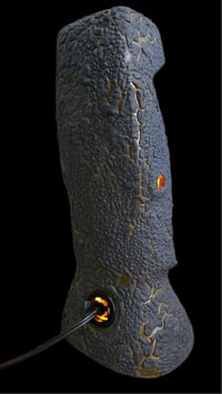Image 4 of Tiki Classics Large Ceramic Easter Island Moai Lamp GATOR LAVA 1/1